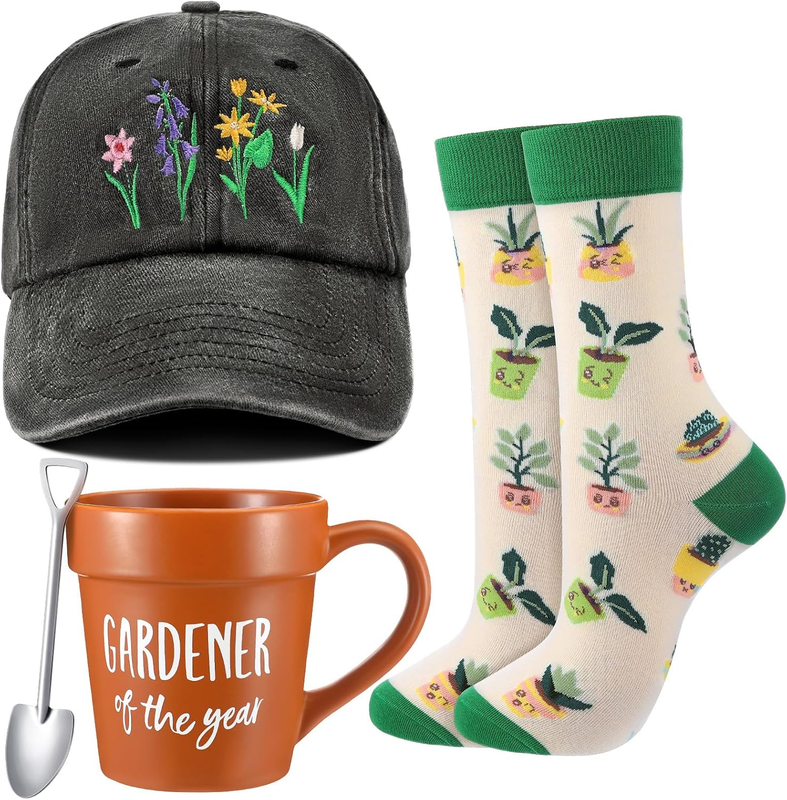 4 Pcs Gifts for Plant Lovers Women, Christmas Birthday Mother