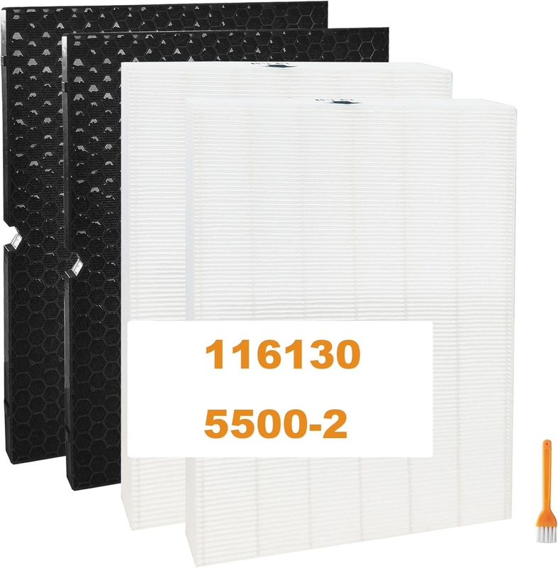 Compatible with Winix 5500-2,Part# Winix 116130,Air Purifier H13,2 True HEPA and