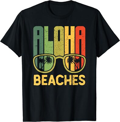 Aloha Beaches Hawaii For Summer Vacation Gift Unisex T-Shirt