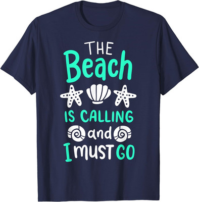 The Beach Is Calling And I Must Go Cool Holiday Gift Men's Unisex T-Shirt S-5XL