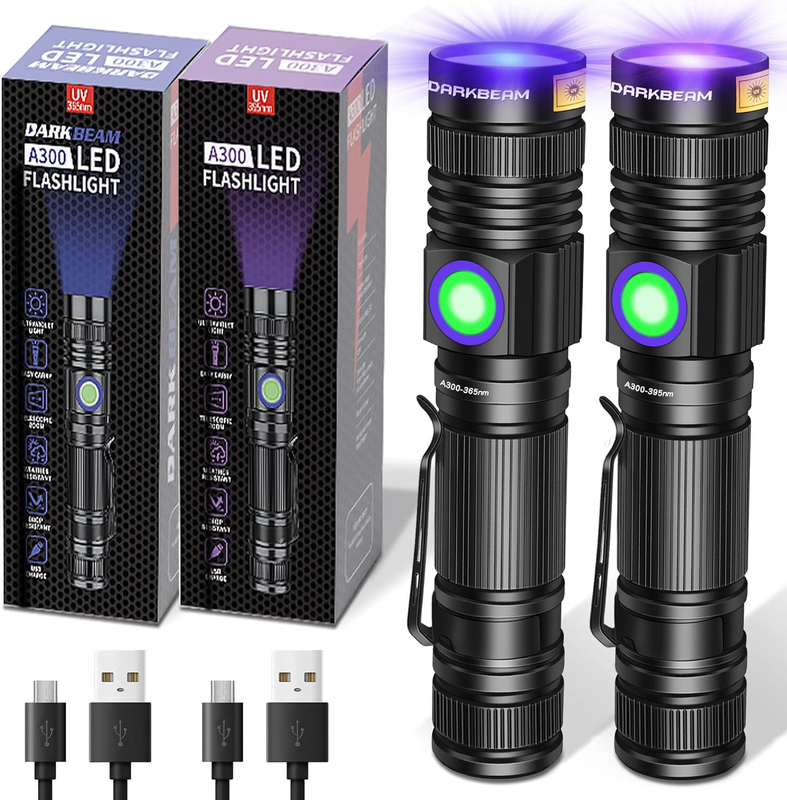 UV Flashlight 365Nm 395Nm Light Blacklight Woods Lamp Ultraviolet | Black Light