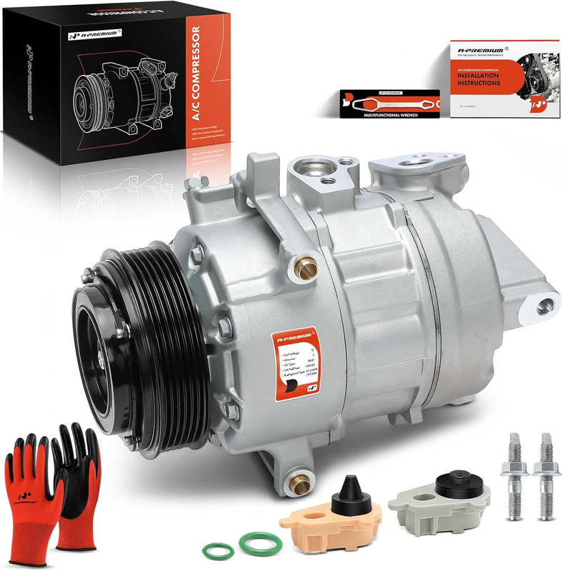 A/C Compressor with Clutch Compatible with Ford F-150 2.7L 2018-2020