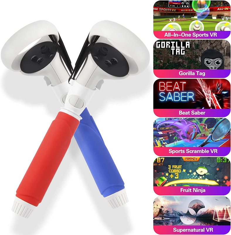For Meta/Oculus Quest 2 Accessories Upgraded VR Dual Handles