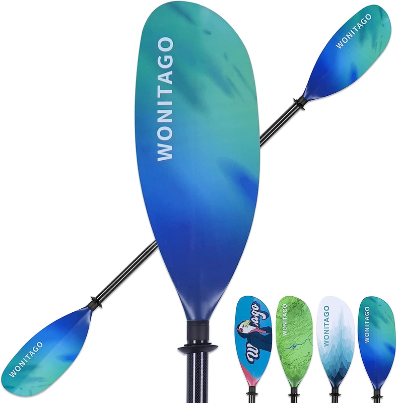 Paddles Carbon Fiber Shaft Paddle With Nylon Blades, Floating Adjustable K