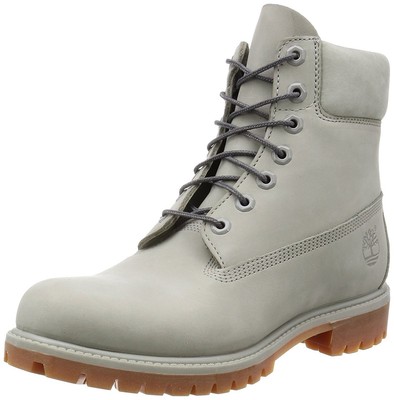 Мужские кроссовки Timberland 6 дюймов из высококачественного светло-серого нубука (TB0A1GAU 093) - 9,5