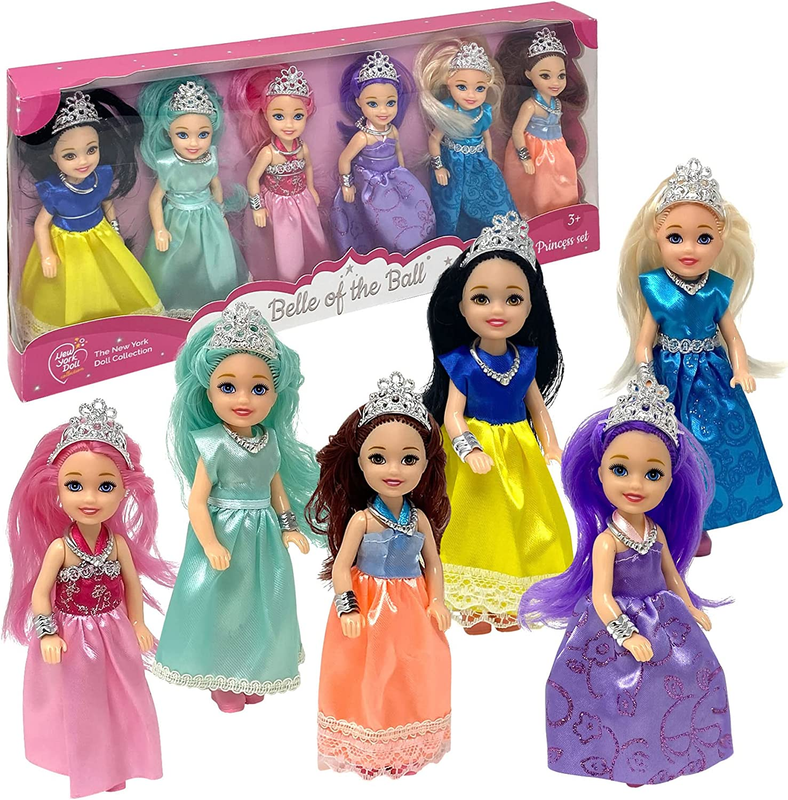 Set With Mini Princess For Girls &ndash; Toy Dollhouse &ndash;small Doll Figure