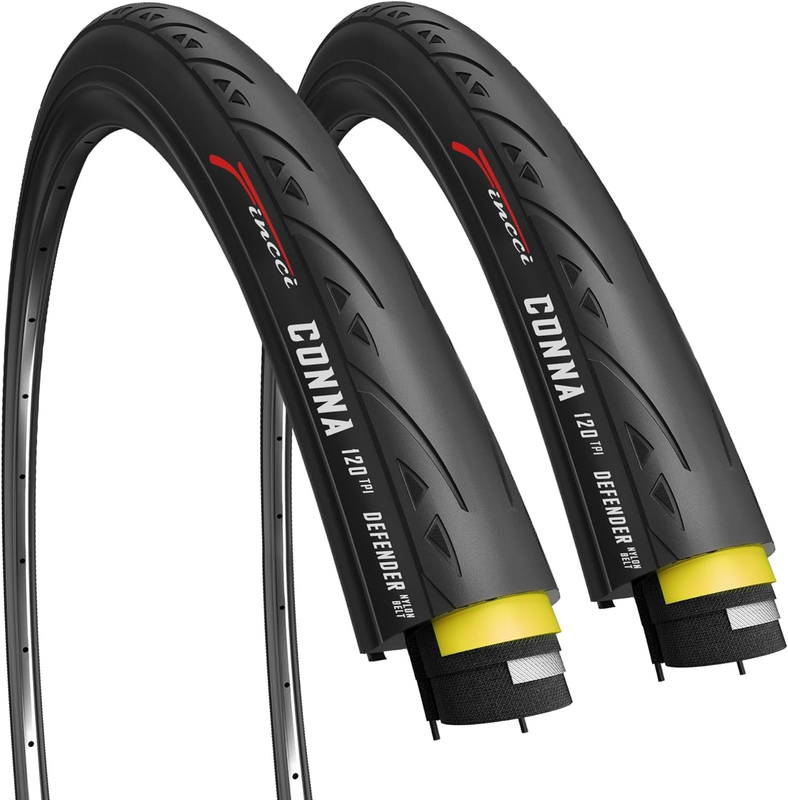 Pair 700 X 25C Tire Foldable 120 TPI for Racing Touring Cycling All Season Bicyc