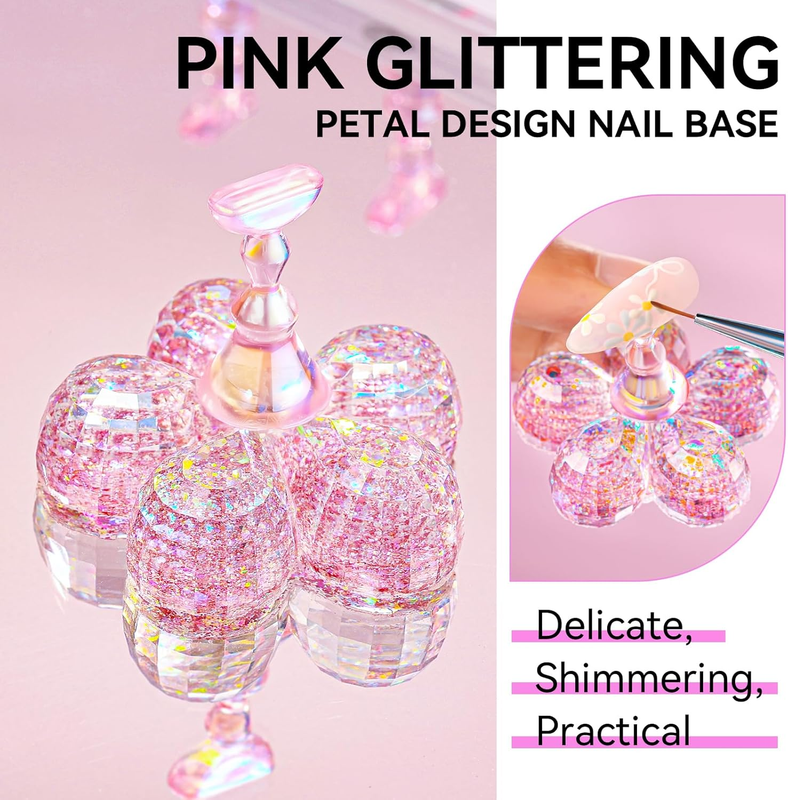 Acrylic Nail Stand - Magnetic Nail Holder for Painting Nails Gel Press on Nail P