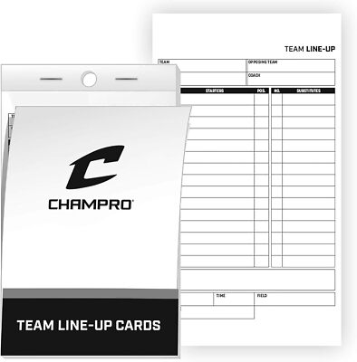 Champro Line-Up Cards - Set of 25