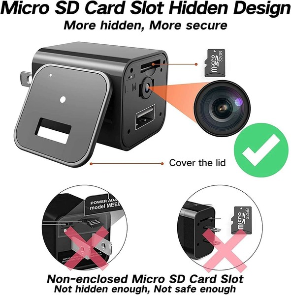 32G Hidden Camera, Spy Camera with HD1080P, Hidden Camera, Nanny Cam, Spy Cam - Image 3
