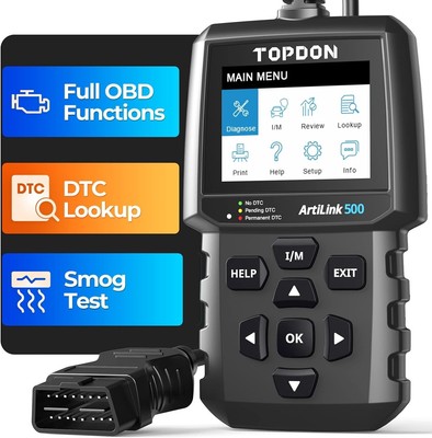 TOPDON AL500 OBD2 Scanner Fault Code Reader Car Diagnostic Tool Check Engine