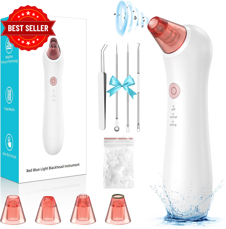 Blackhead Remover Pore Vacuum, Pore Extractor & Blackhead Removal Tools. Feature