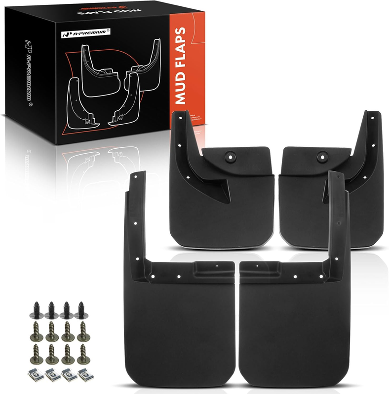 4PCS Mud Flaps Splash Guards Hardware for Jeep Wrangler 2018-2022 Sport Utility