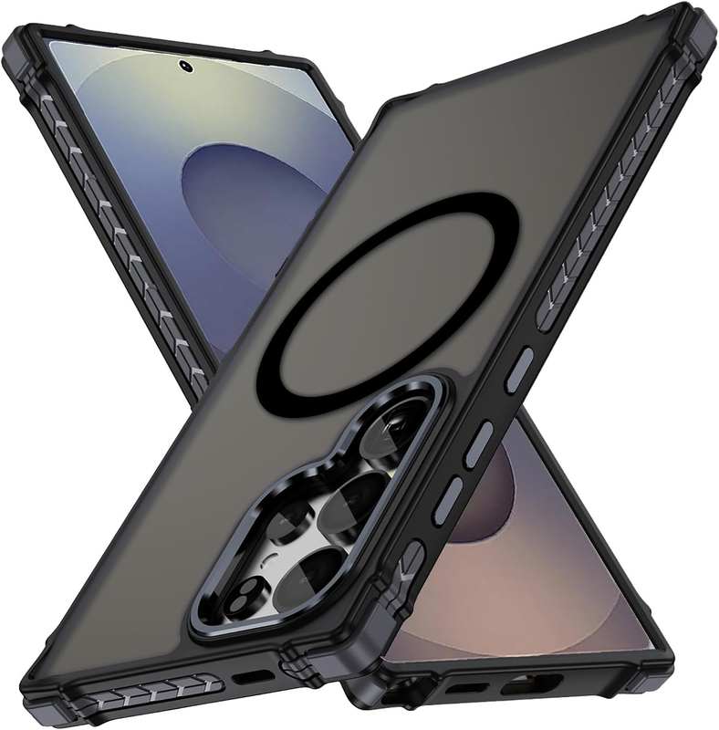 Magnetic Samsung Galaxy S25 Ultra Case [MagSafe] Shockproof Matte Translucent Co