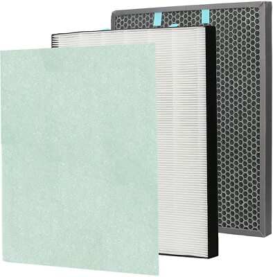 Replacement 400 Filter for Bissell Air400 - 2521 Pre Filter, 2520 Active Carbon 
