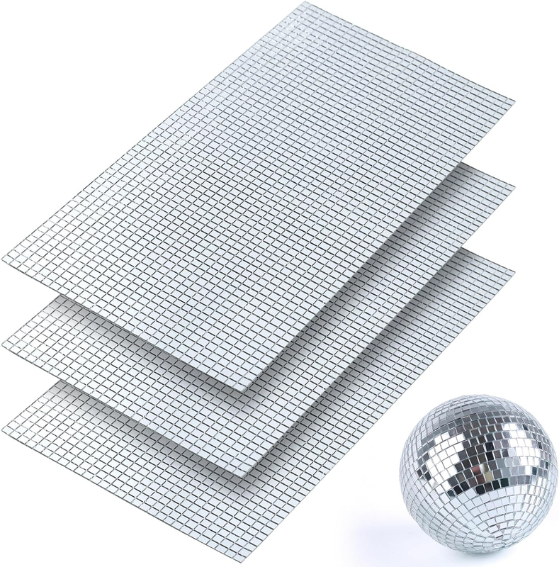 Mirror Tiles Self Adhesive, 5100 Pieces Mosaic Tiles Sheet, Disco Ball Tile Stic