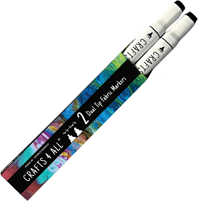 For Clothes - Pack Of 2 No Fade, Dual Tip Permanent Fabric Pens -