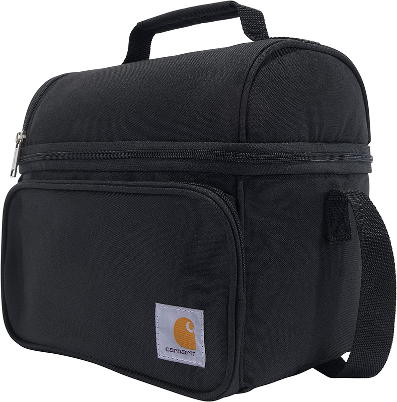 Carhartt Deluxe Edition Dual Compartment Insulated Lunch Cooler Bag, Black