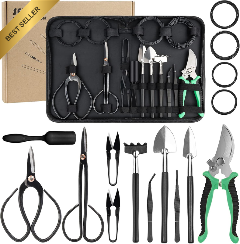 Bonsai Tree Kit Bonsai Tools Set Succulent Kit Garden Hand Tool Set Include Prun