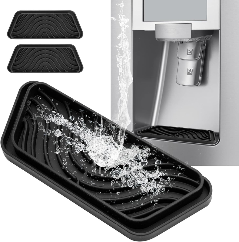 Drip Tray for GE Samsung Refrigerator Fridge Water Dispenser Silicone 2PC
