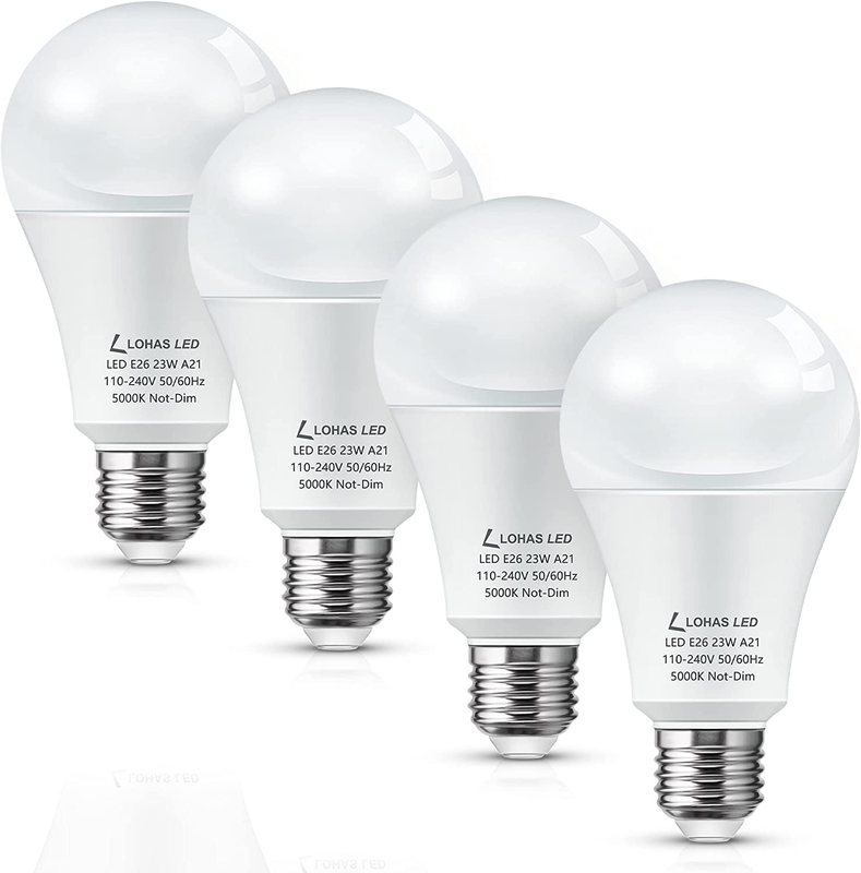 LOHAS A21 Bright LED Light Bulb, 150W-200W Equivalent LED Bu