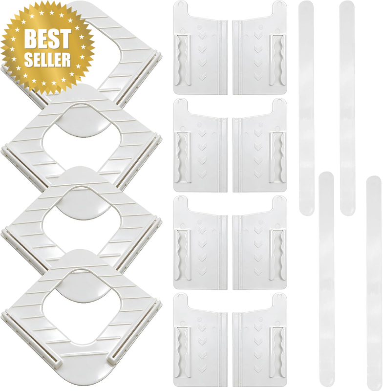 Bed Sheet Holder, White, 4Pcs