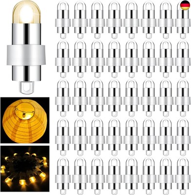 HOSPAOP 40 x Mini LED Ballon Lichter Wasserdicht, LED Luftballons Leuchtend,