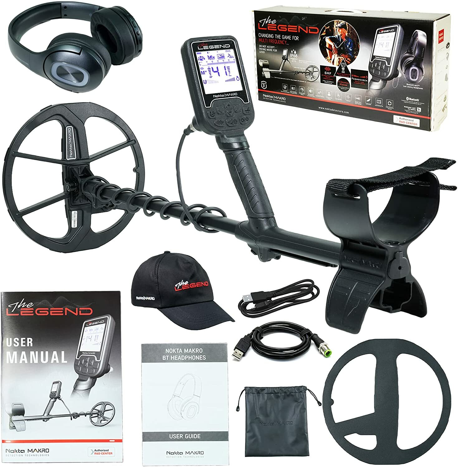 Wireless Headphones | Nokta Makro The Legend Smf Metal Detector