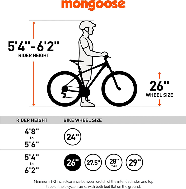 Mongoose Dolomite Mens Fat Tire Mountain Bike, 26-Inch Wheels, 4-Inch Wide Knobb