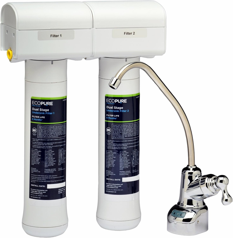 ECODWF Dual Stage Under Sink Filter Set