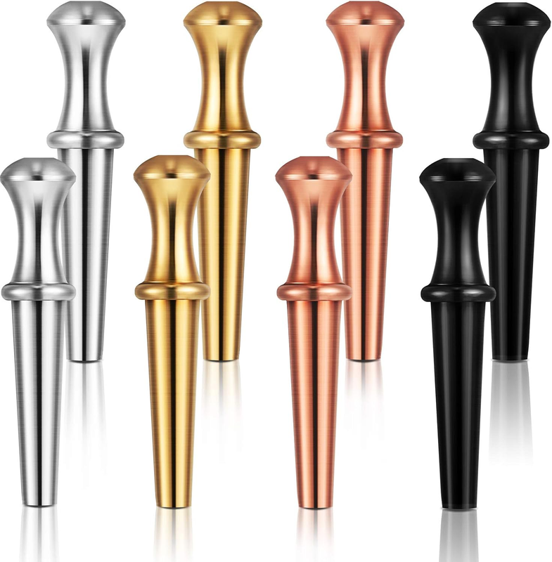 Mudder 8 Pieces Metal Cribbage Pegs Fit 1/8 Holes, 4 Colors