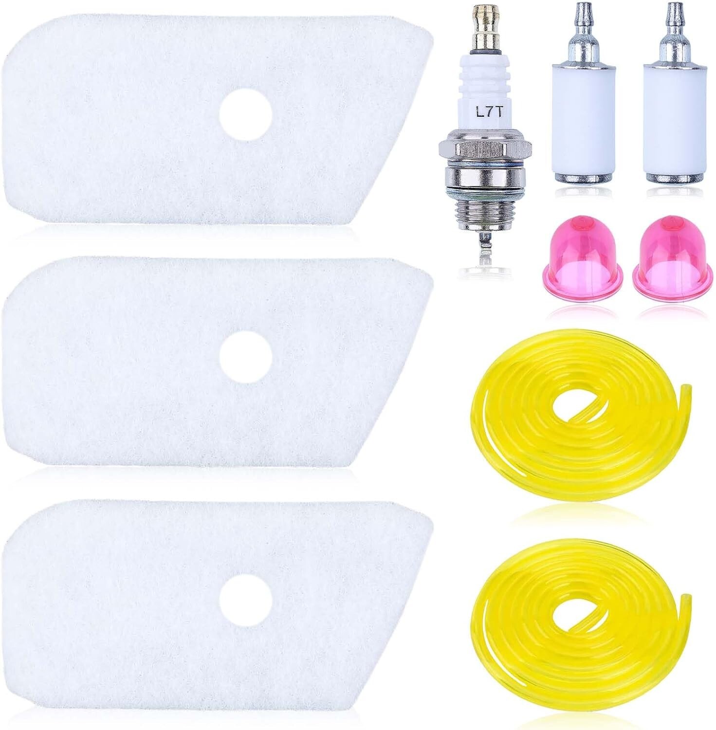 3er-Set Luftfilter Husqvarna 530150253 – Für Rasenmäher 124L, 125L, 128L, 128CD, 128LD, 128LDX