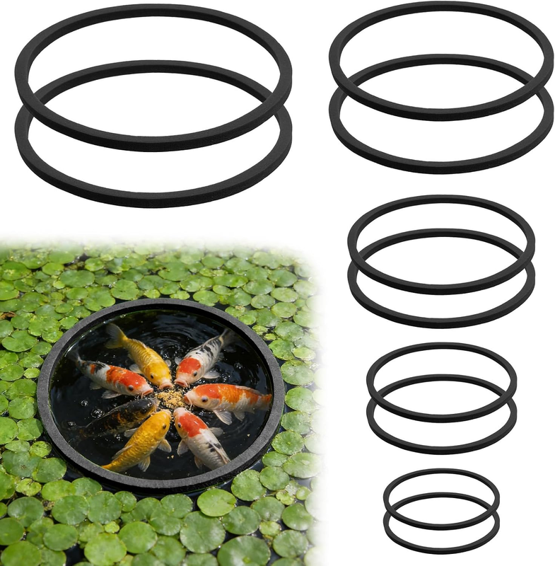 10 Pcs Fish Feeding Ring, 5 Sizes Floating Aquarium Plants Feeding Ring, round F