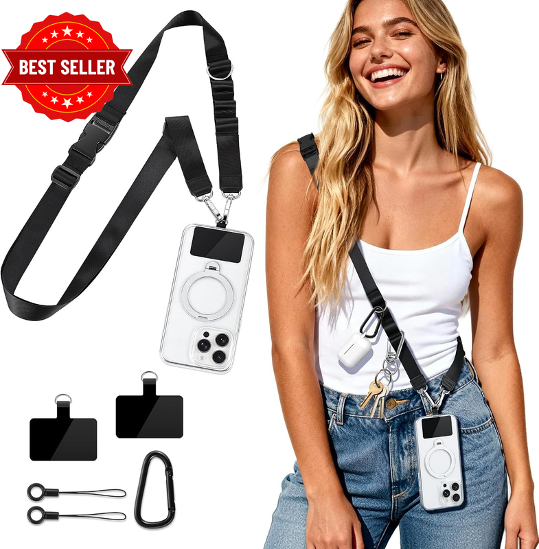 Phone Lanyard, Adjustable Crossbody Strap for Smartphones