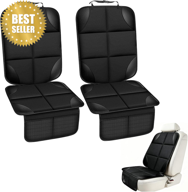 Car Seat Protector 2 Pack,Heavy Duty Waterproof Seat Cover with Non-Slip Backing