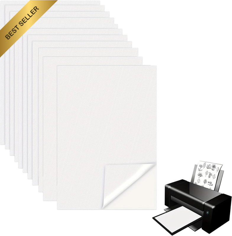 10-Piece A4 Water-Soluble Embroidery Stabilizer Paper – Printable Stick and Stit