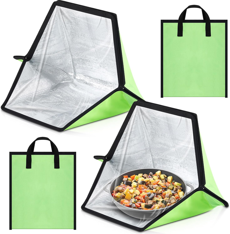2 Pack Portable Solar Oven - Foldable Outdoor Cooker for Camping & Cooking