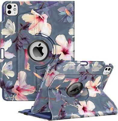 Rotating Case for iPad Pro 11-inch M4 (2024) Swiveling Stand Cover Sleep/Wake