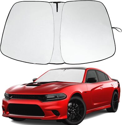 For 2011-2024 Dodge Charger Windshield Sun Shade Front UV Block Shield Protector