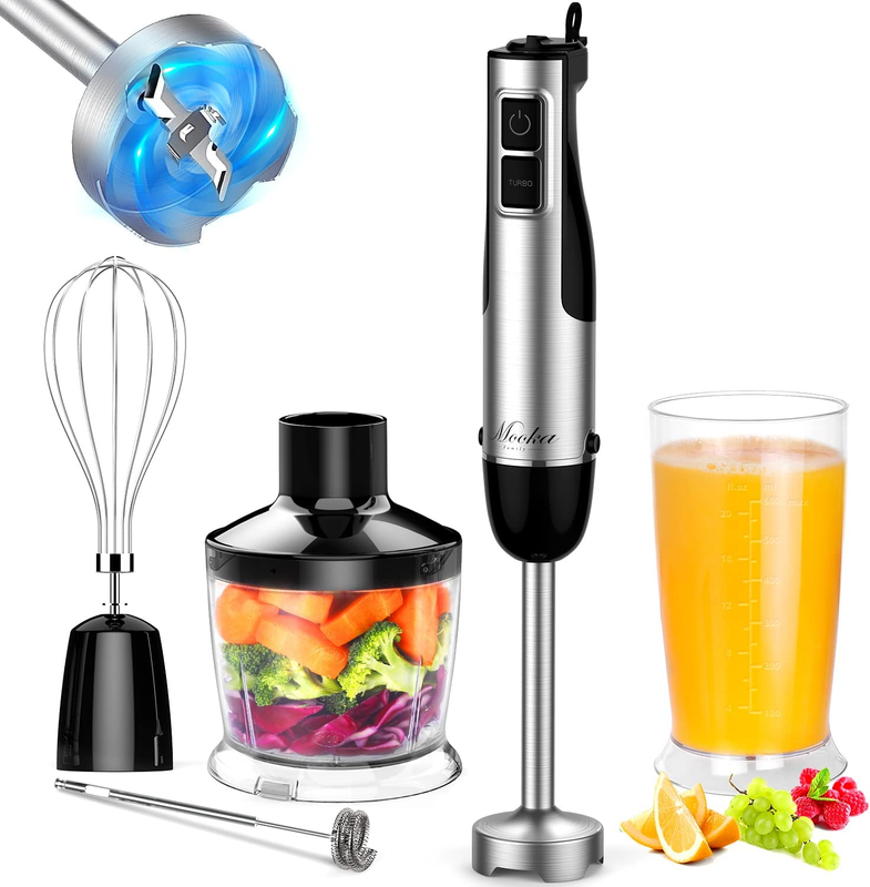 Immersion Blender Handheld, 1100W 5-In-1 Multi-Purpose Hand 