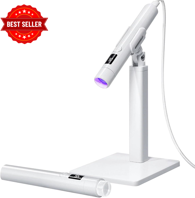 UV LED Nail Lamp Flash Cure,Lcd Display Handheld Nail Lamp Detachable Stand