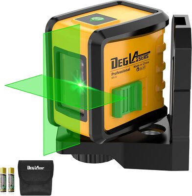 Self Leveling Laser Level,DEGLASERS 100ft Green Cross Line Laser Level,3 Brightn