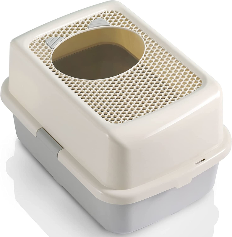 ,large Cat Box,litter Box With Lid,covered Litter Box(gr