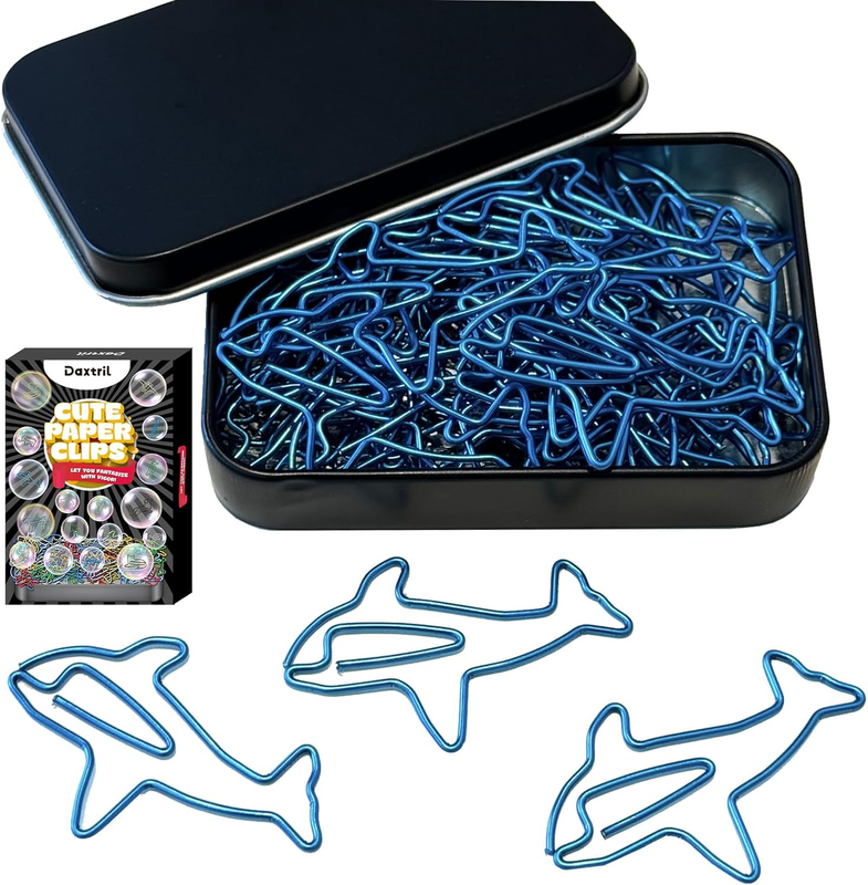 Cute Paper Clips, 30PCS Sardine Fun Paper Clips, Small Gifts for Coworkers Stude