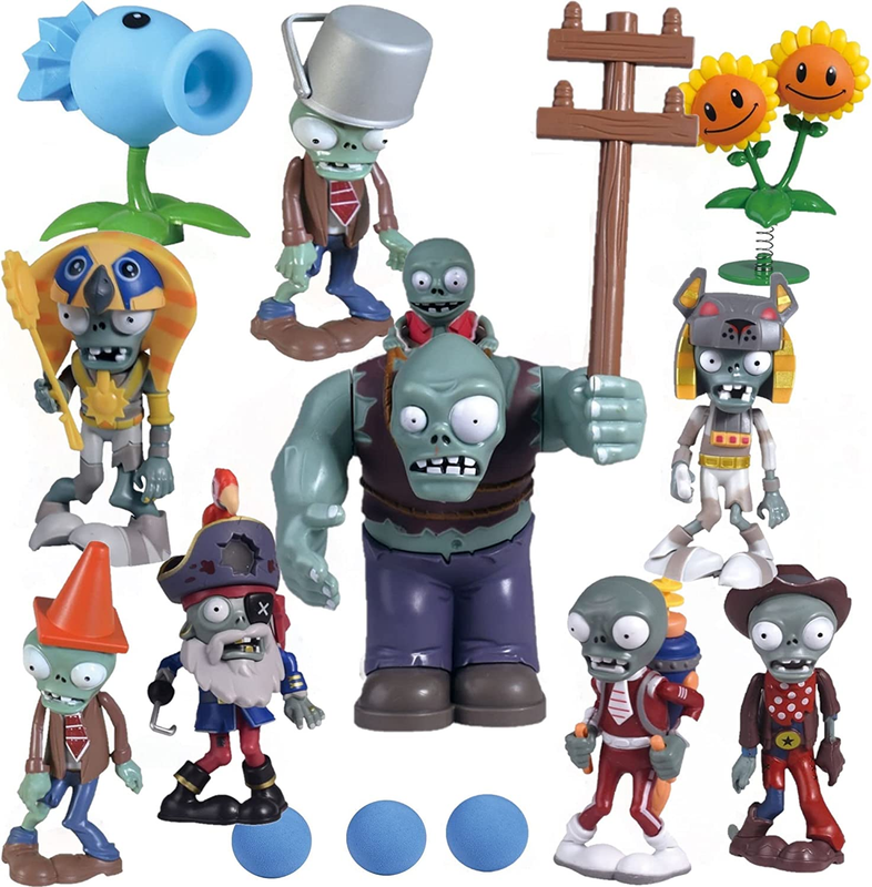 18Pcs Plants vs Zombies Toys Action Figure Party Birthday Sets PVZ Gift Box New