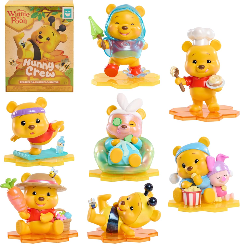 Merrythought Winnie the Poohミニチュア9cm 73番 Winnie the Pooh Hunny Crew Designer Figures Surprise Collectible