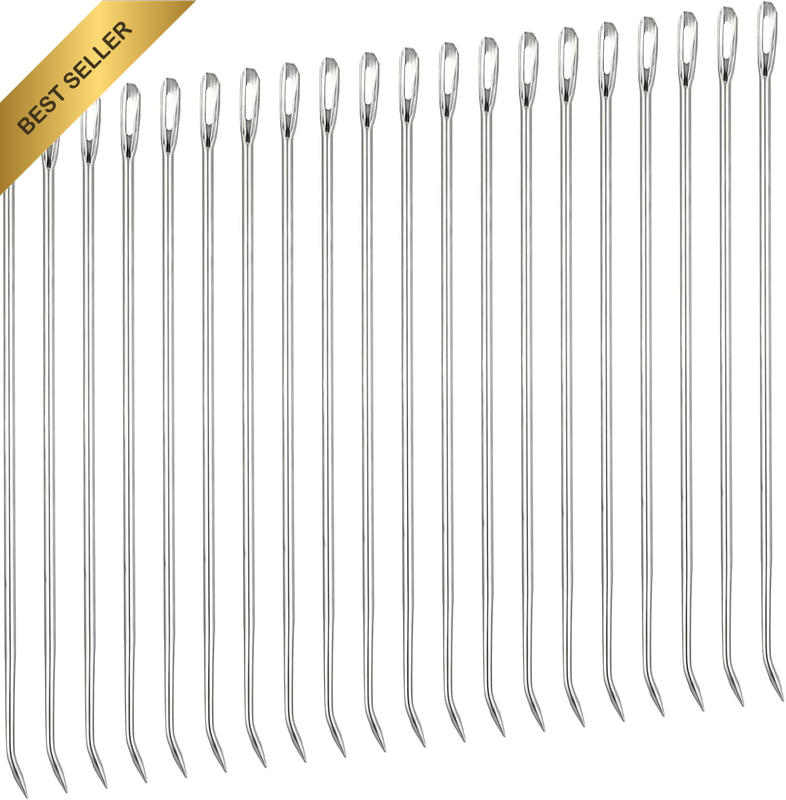 20Pcs Stainless Steel Trussing Needles for Turkey and Roast Cooking