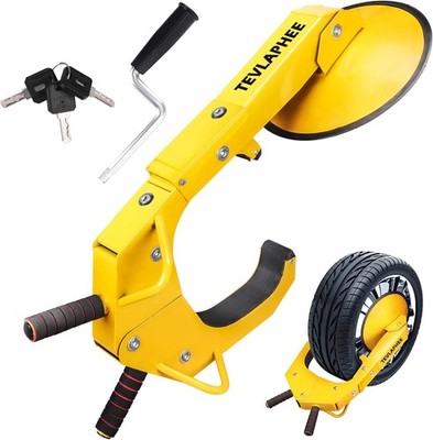 Cerradura de rueda Tevlaphee, garra de coche, cerradura de neumático, antirrobo