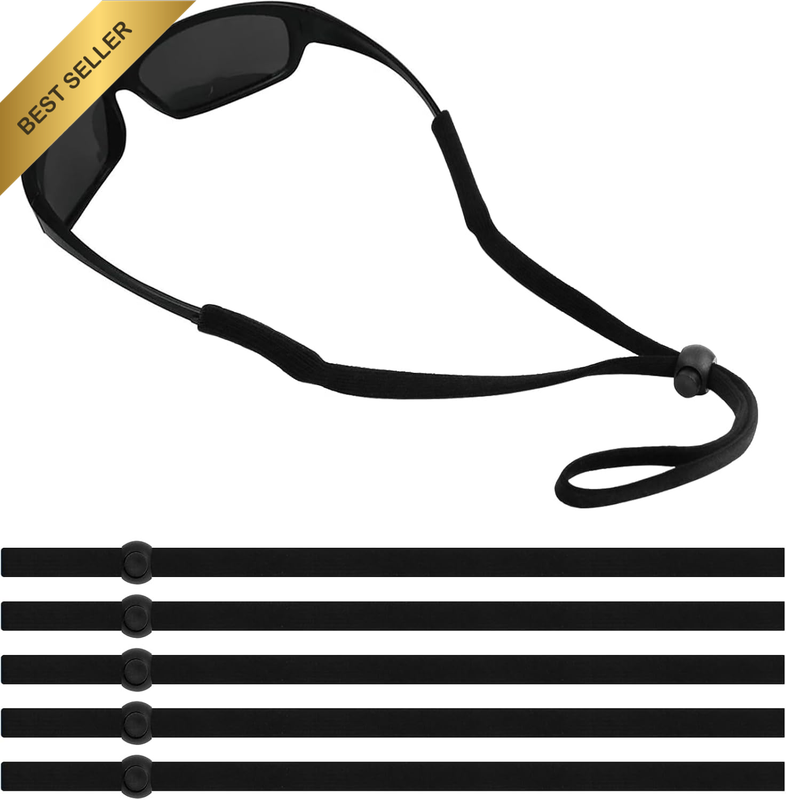 Qufiiry Brillenband, 5 Stück Verstellbare Brillenkette, Sport Brillenkordel, Bri