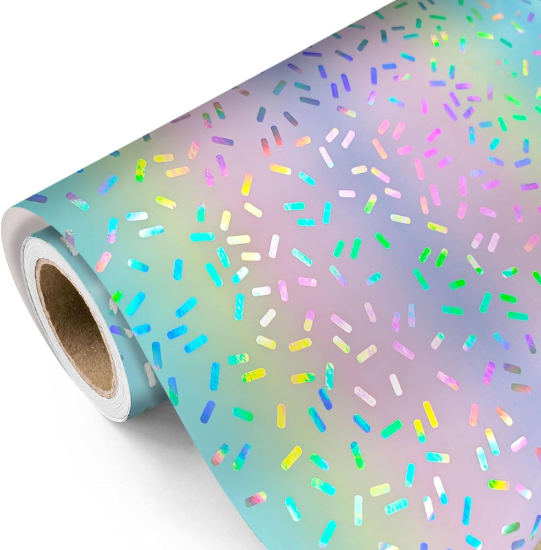 Laser Metallic Gradient Gift Wrapping Paper Roll All Occasion,43Cm X 10M | Holog